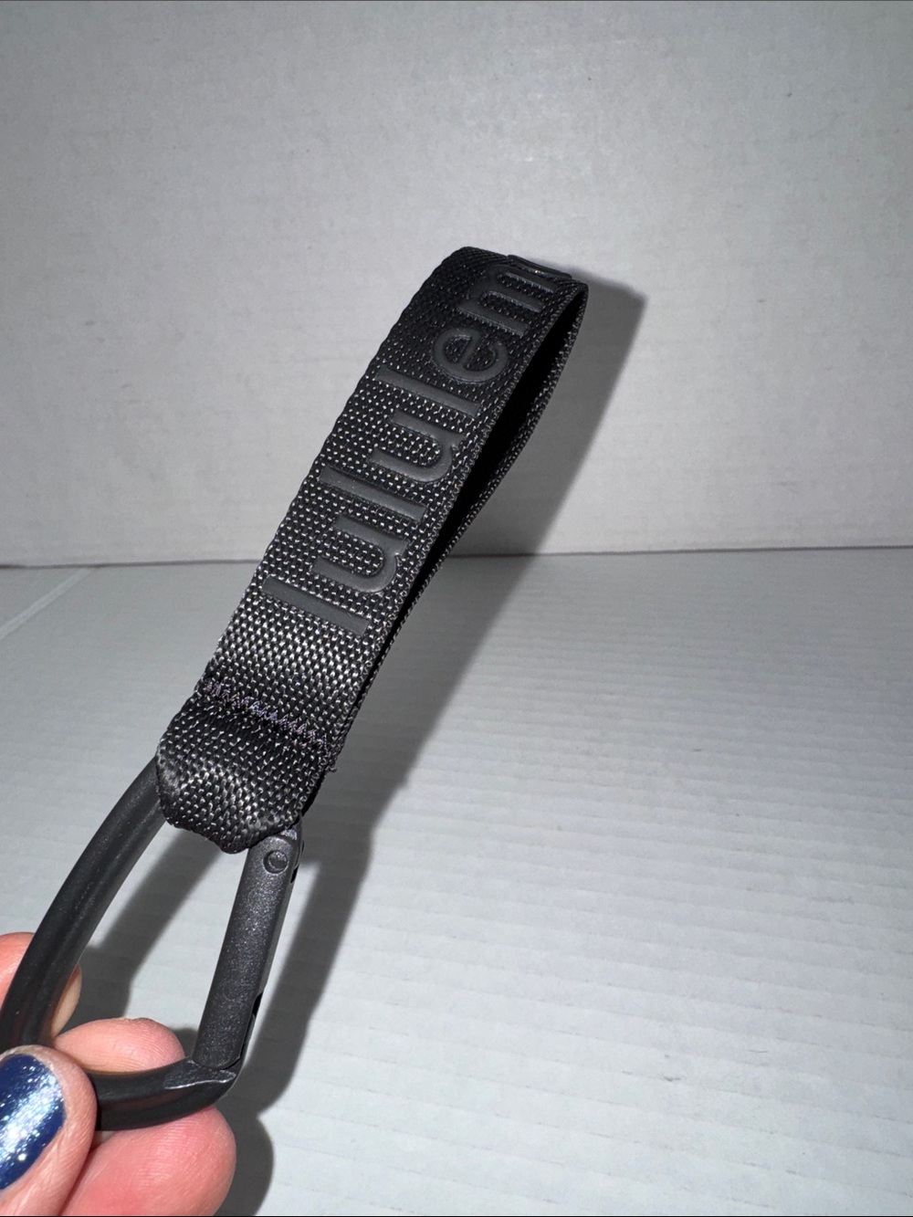 lululemon athletica Black Key Ring Strap with Carabiner